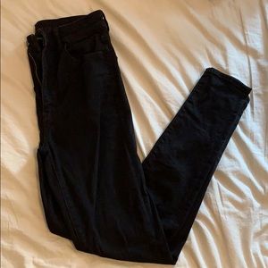 American Eagle Black Hi-Rise Jegging